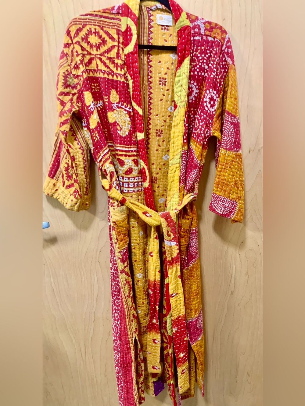 One Sunset Kantha Open Duster Jacket